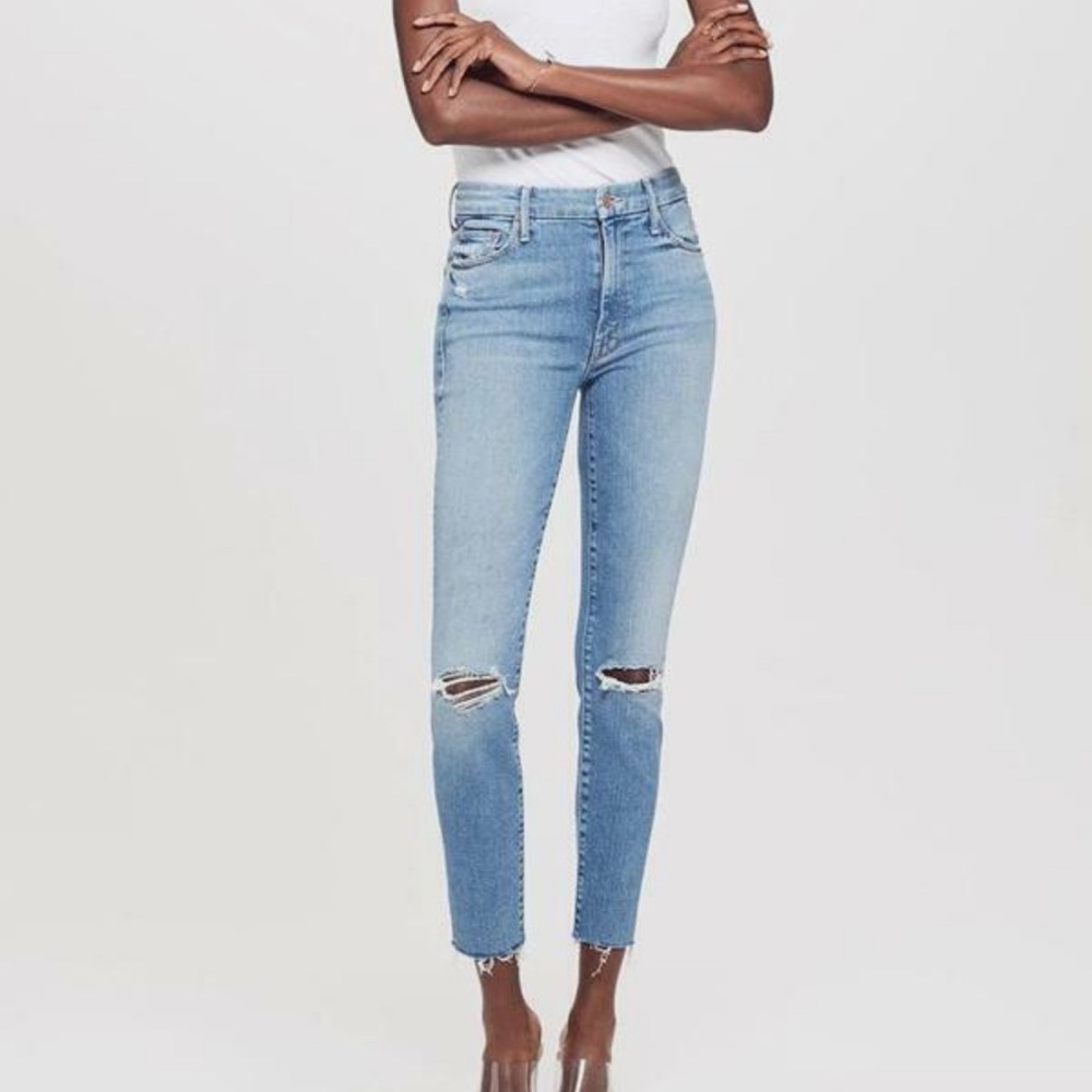 MOTHER // Distressed Skinny Jeans